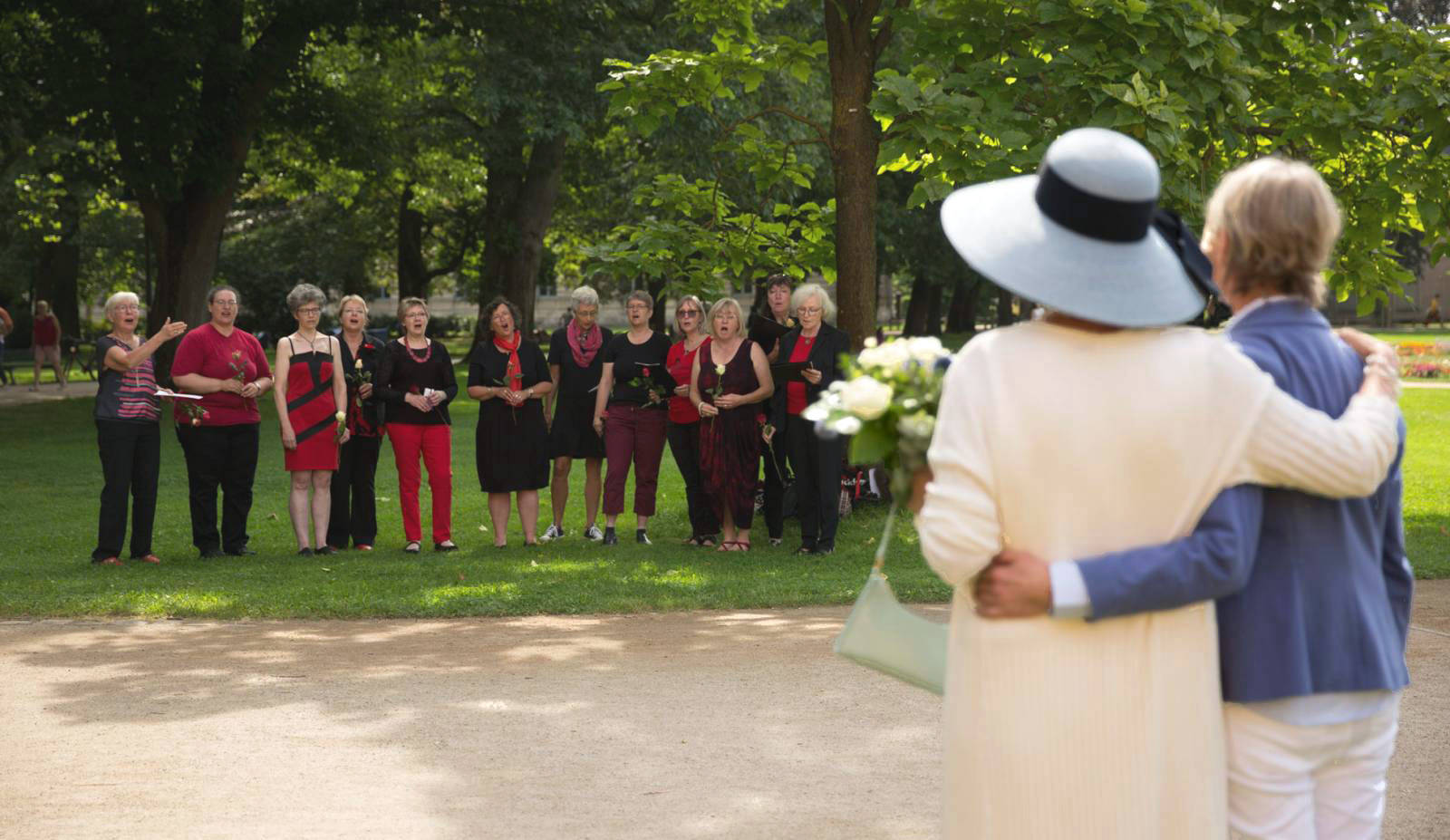 Unser Ständchen zur Hochzeit an der Orangerie